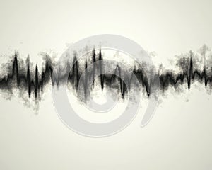Abstract Sound Waveform Illustration
