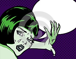 Distraught Woman popart