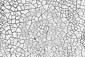 Distress, dirt texture. Vector illustration. Grunge background. Pattern with cracks.