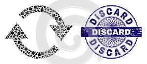 Distress Discard Stamp and Geometric Refresh Mosaic