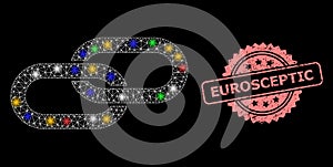 Distress Eurosceptic Seal and Net Chain with Light Spots photo