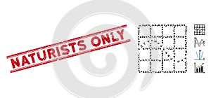 Distress Naturists Only Line Seal and Collage Function Chart Icon