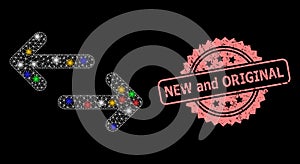 Distress New and Original Seal and Network Exchange Arrows with Light Spots