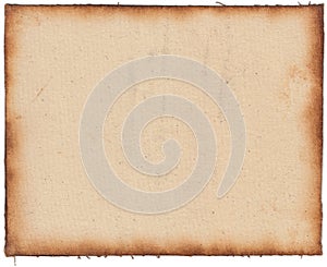 Distressed canvas isolated on white background