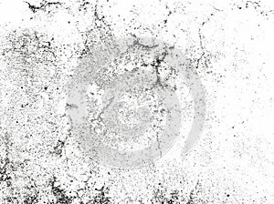 Distressed halftone grunge black and white vector texture -texture of concrete floor background for creation abstract vintage.