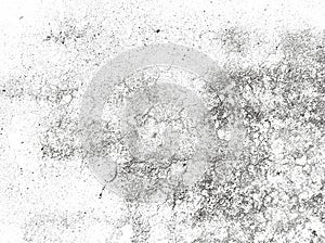 Distressed halftone grunge black and white vector texture -texture of concrete floor background for creation abstract vintage.