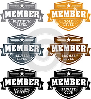 Distressed Membership Crests photo