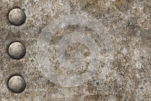 Distressed metal surface texture with a row of rivets seamless t
