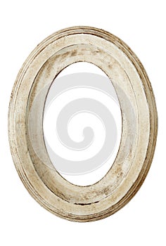 Distressed Oval Picture Frame