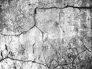 Distressed overlay texture of cracked concrete, plaster, cement. grunge background