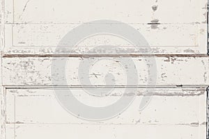 Distressed white wood planks background texture