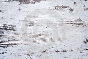 Distressed white wooden background texture