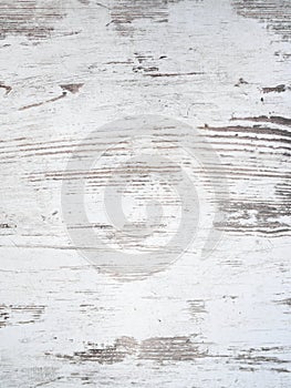 Distressed white wooden background texture