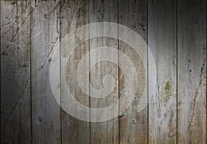 Distressed wooden background with weathered boards