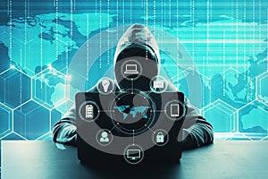 Distributed data and icons concept