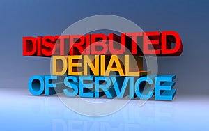 distributed denial of service on blue photo
