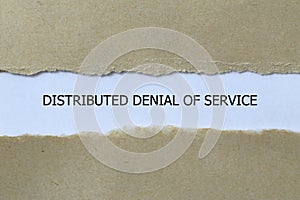 distributed denial of service on white paper