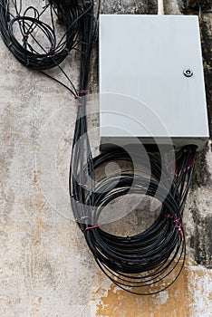 Distribution box of fiber cables