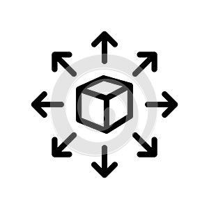 Distribution box icon, vector illustration