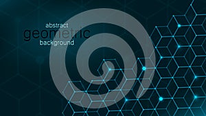 Distribution of data. Network visualization, internet communication. Technological background. Vector illustration