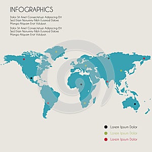 Distribution map of metric and imperial measures systems.