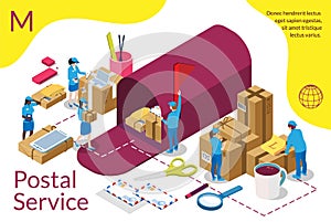 Distribution, postal service infographic. International delivery.