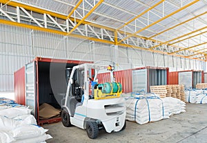 Distribution shipping warehouse for Global business shipping