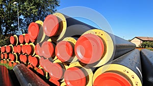 District heating insulated pipes