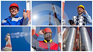 District Heating Plant Management - Photo Collage