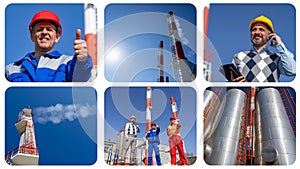 District Heating Plant - Photo Collage