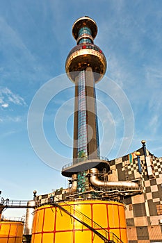 District heating Vienna of Hundertwasser forms