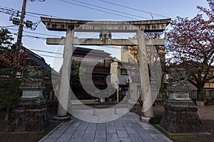 District of Higashi Chaya in Kanazawa Japan