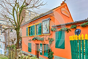 District Montmartre. Fabulous, magnificent Paris in early spring