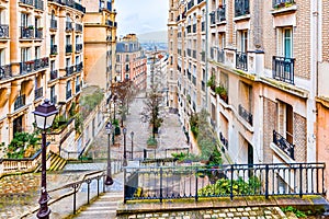 District Montmartre. Fabulous, magnificent Paris in early spring