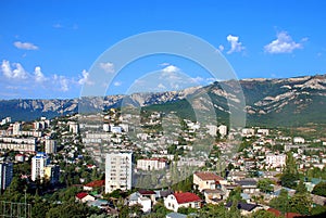 District of Yalta is located on the mountainside