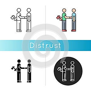 Distrust icon