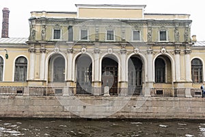 Disused building on one of the canals, St Petersburg