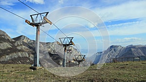 Disused Bulgarian ski lift