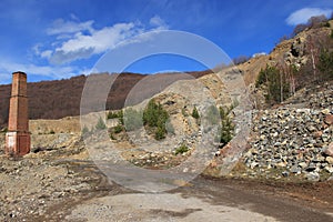 Disused Bulgarian stone quarry