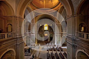 Disused church inside a hospital complex, in northern Italy