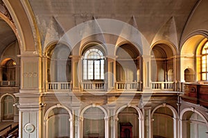 Disused church inside a hospital complex, in northern Italy