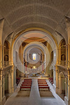 Disused church inside a hospital complex, in northern Italy