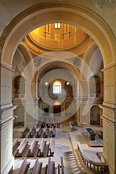 Disused church inside a hospital complex, in northern Italy