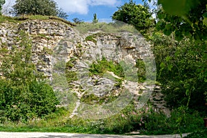 A disused limestone quarry in the Cotswolds