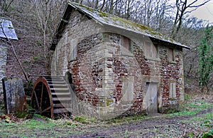 Disused Mill with Water Wheel