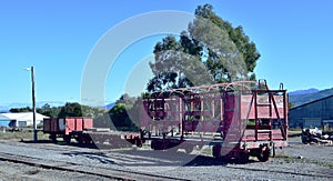 Disused Railway carriages in the sidings at Carterton
