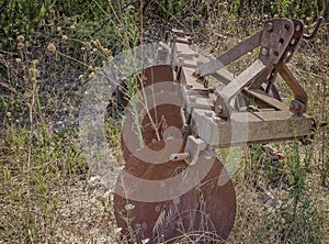 Disused rusting plough