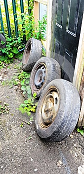 Disused wheels and Tyres