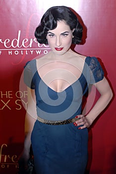 Dita Von Teese on the red carpet