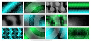Dithering pixel art pattern. Abstract digital dither backgrounds, pixelated gradient transitions wallpaper vector set photo